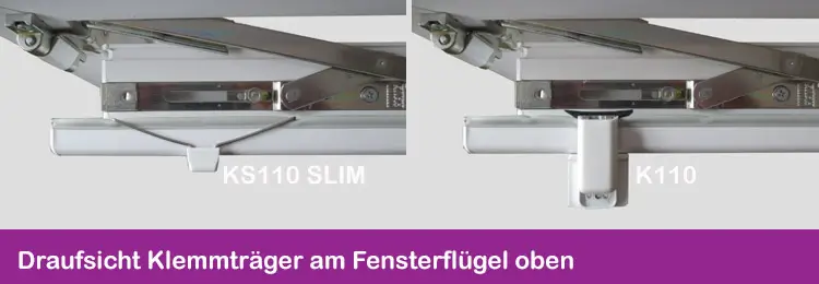 Klemmträger Fensterflügel