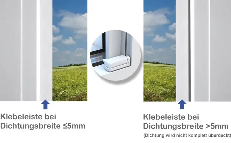 Plissee Klebeleisten Modell VS2-K