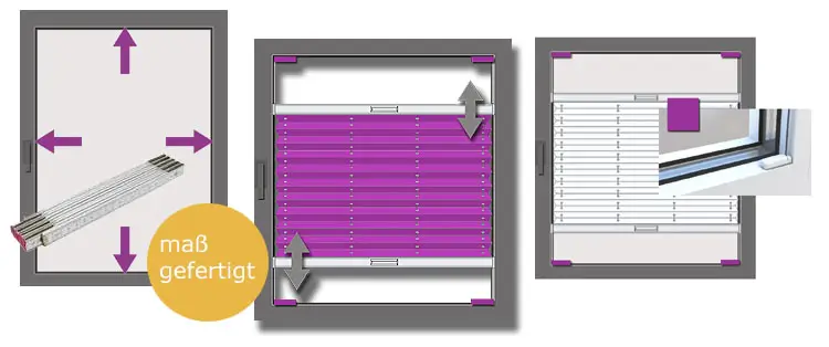 Jalousie messen Anleitung Jalousien auf Maß messen