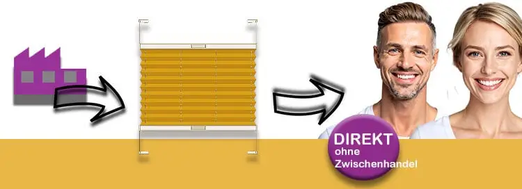 Faltstore preiswert online Herstellung und Vertrieb Plissees