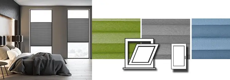 Plissee für Balkontür und Dreh-Kipp Fenster