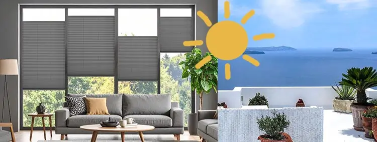 Jalousie für Sonnenschutz und Hitzeschutz