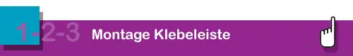Plissee Klebeleiste montieren