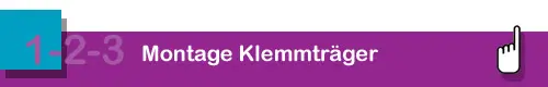 Plissee Klemmträger K110 montieren
