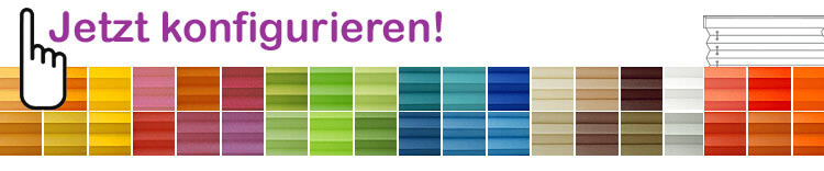 Plissee in vielen Farben online konfigurieren