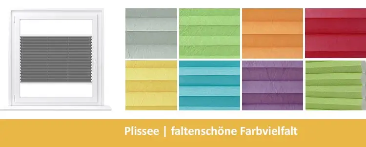 Fensterdekorations Stoffe für Plissee