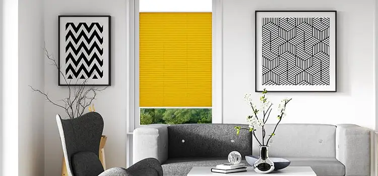Plissee Jalousie VS2 in Farbe gelb 
