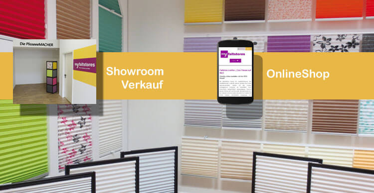 Plissee Onlineshop mit Showroom in Hessen