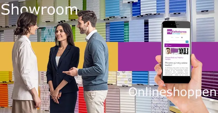 Plissee Onlineshop mit Showroom in Hessen