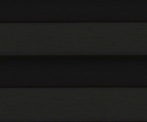 Plissee Loretta schwarz, lichtdurchlässig/blickdicht, Sichtschutz, Leinenstruktur, PG1