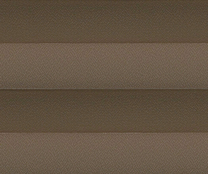 Plissee Loretta braun lichtdurchlässig blickdicht/Sichtschutz/Sonnenschutz Kreppstruktur PG1