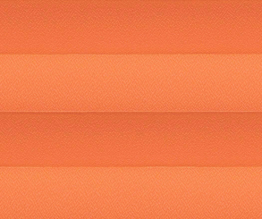 Plissee Loretta orange lichtdurchlässig blickdicht/Sichtschutz/Sonnenschutz Kreppstruktur PG1