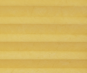 Plissee Isabella gelb lichtdurchlässig blickdicht/Sicht-/Sonnenschutz Crush Dekor PG2