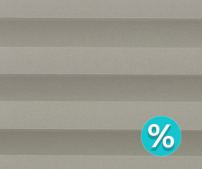 Plissee Ella Spartipp%, grau, lichtdurchlässig, Sichtschutz, Kreppstruktur, PGE