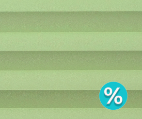 Plissee Ella Economy%, grün, lichtdurchlässig, Sichtschutz, Kreppstruktur, PGE