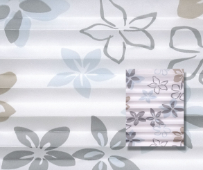 Isabella-303112 Blumen Plissee in blau