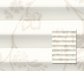 Plissee Isabella sandbeige blickdicht/Sichtschutz/Dekoration Blumen Dekor PG2