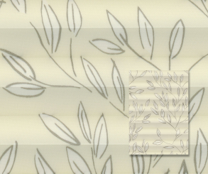 Plissee Isabella vanille Sichtschutz, Dekorstoff PG2