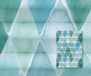 Isabella-311412 Dekor Plissee grün 