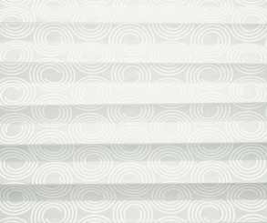 Plissee weiß blickdicht/Sichtschutz/Dekoration Kreis-Design PG2