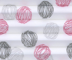 Plissee Isabella pink mit grau blickdicht/Sichtschutz/Dekoration Dekormuster PG2