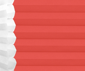 Wabenplissee Isabella rot lichtdurchlässig/blickdicht Sicht-/Sonnenschutz isolierend PG2