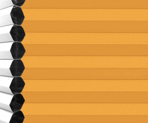 Wabenplissee Vanessa gelborange Verdunkelung Wärme-/Hitzeschutz isolierend PG4