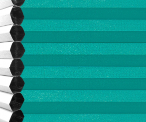 Wabenplissee Vanessa türkis Verdunkelung Wärme-/Hitzeschutz isolierend PG4