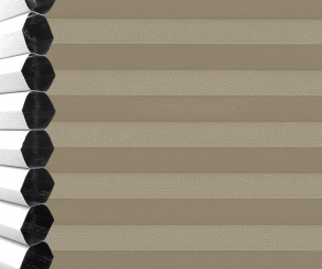 Wabenplissee Vanessa graubraun Verdunkelung Wärme-/Hitzeschutz isolierend PG4