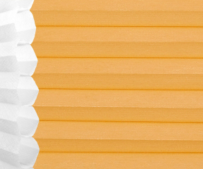 Wabenplissee Isabella gelb lichtdurchlässig/blickdicht Sicht-/Sonnenschutz isolierend PG2