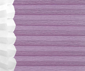 Wabenplissee Isabella lila lichtdurchlässig/blickdicht, Sicht-/Sonnenschutz isolierend PG2