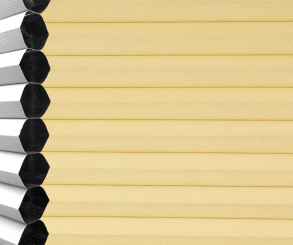 Wabenplissee Vanessa gelbbeige Verdunkelung Wärme-/Hitzeschutz isolierend PG4