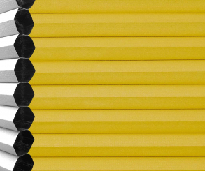 Wabenplissee Vanessa gelb, Verdunkelung/Wärmeschutz Hitzeschutz, isolierend, PG4