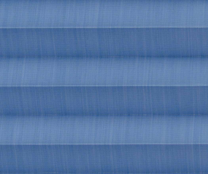 Plissee Isabella blau lichtdurchlässig blickdicht/Sichtschutz PG2