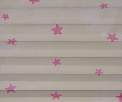 Plissee nach Maß SALE% sand verdunkelnd PGA0 | Fenster Plissee 400020 Sterne pink