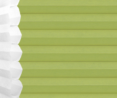 Wabenplissee Isabella grün lichtdurchlässig/blickdicht Sicht-/Sonnenschutz isolierend PG2