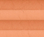 Plissee Loretta orange lichtdurchlässig/blickdicht/Sicht-/ Sonnenschutz. Crush Optik PG1