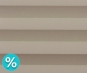 Fenster Plissee Ella Economy%, beige, lichtdurchlässig, Sichtschutz, PGE