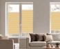 Plissee Serina sand beige lichtdurchlässig/blickdicht, Sichtschutz, Kreppstruktur PG0/0 Basics Top günstig