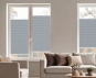 Plissee Serina silber grau lichtdurchlässig/blickdicht, Sichtschutz Kreppstruktur PG0/0 Basics Top günstig