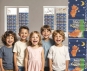 Plissee Alena blau Kinderzimmer, lichtdurchlässig/blickdicht, Sichtschutz, Teddy Muster, PG0