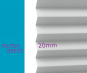 Plissee Loretta grau lichtdurchlässig blickdicht/Sicht-/Sonnenschutz Crush Optik PG1