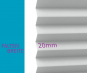 Plissee Loretta silber grau, lichtdurchlässig/blickdicht, Sichtschutz, Sonnenschutz, Kreppstruktur, PG1