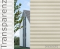 Wabenplissee Isabella sandgrau lichtdurchlässig/blickdicht Sicht-/Sonnenschutz isolierend PG2