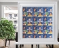 Plissee Alena blau Kinderzimmer, lichtdurchlässig/blickdicht, Sichtschutz, Teddy Muster, PG0