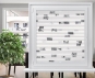 Plissee nach Maß SALE% so günstig weiß blickdicht, Fenster Dekoration Muster grafisch PGA0